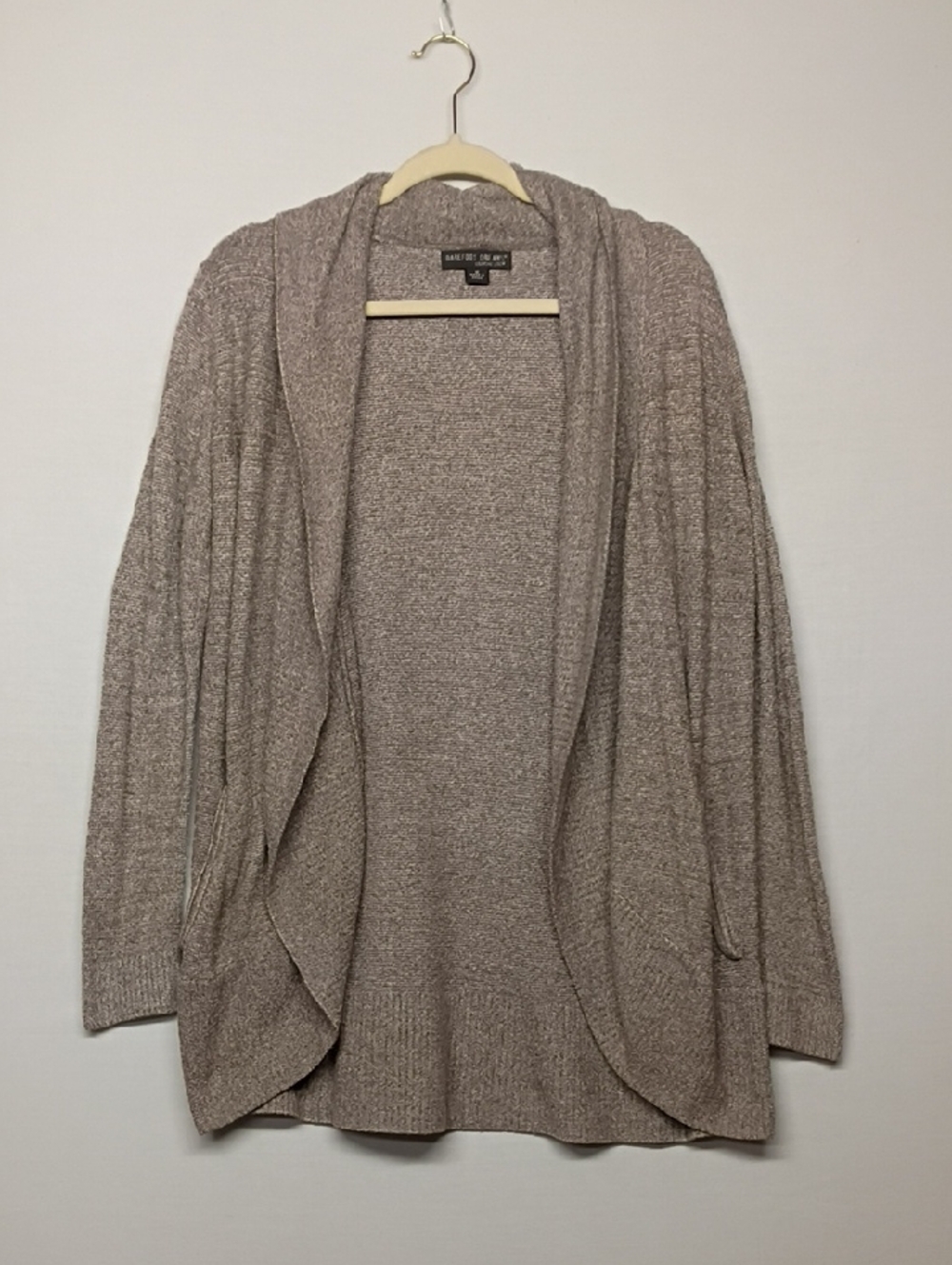 Barefoot Dreams Open-Front Cardigan - Taupe